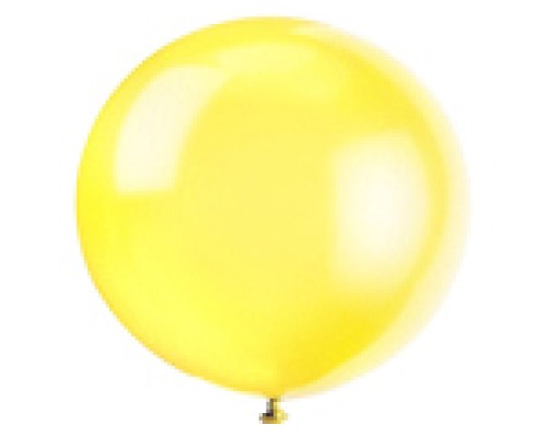 Baloni dzelteni, caurspīdīgi, 89cm, JUMBO