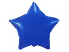 Folijas balons zvaigzne, zila, tumši, spīdīga, 48cm 